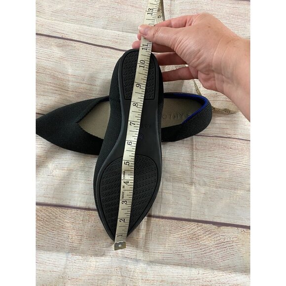 Rothy's Women's Black Pointed Toe Ballet Flats - 9 - Picture 9 of 10